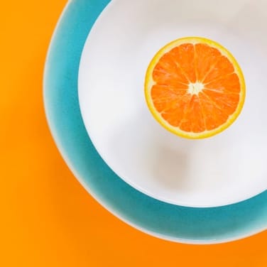 Half Orange In A Bowl